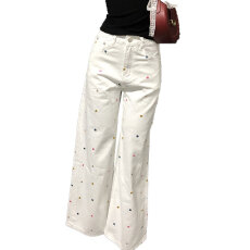 批发高腰阔腿<b class='q'>牛仔裤</b>女2026春夏新款休闲显瘦设计感小花刺绣拖地直筒裤