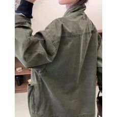 批发美式潮牌巴恩风重工做旧砂洗工装开春外套情侣大口袋夹克流行日系