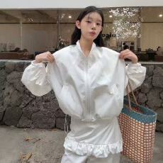 批发秋季时尚休闲套<b class='q'>装</b>女韩系设计感立领防晒外套臀帘拼接直筒<b class='q'>裤</b>两件套