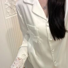 批发月光蕾丝花边<b class='q'>睡衣</b>女士春秋季冰雪丝长袖高级感<b class='q'>丝绸</b>纯色家居服套装