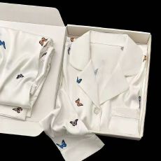 批发<b class='q'>睡衣</b>女款<b class='q'>夏季</b>薄款冰丝甜美清新ins风长袖长裤高颜值家居服