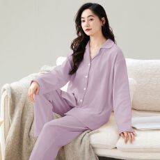 批发春秋女<b class='q'>睡衣</b>长袖纯棉家居服青年<b class='q'>全棉</b>外穿网红直播秋季套装薄款开衫