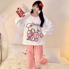 实拍 2025 新款冬季 280g 法兰绒 少女套 S--XXL