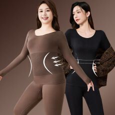 批发修身隐型塑身保暖衣套装薄款秋冬女士保暖内衣套装女打底衫