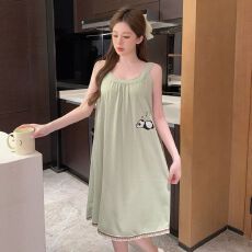 批发<b class='q'>大码</b>睡裙女200斤可爱夏季宽松6535棉花边家居服中长款甜美