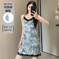 批发睡裙 吊带裙子  M L XL 带可拆胸垫