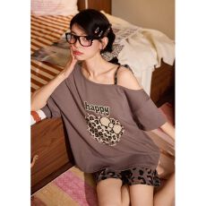 批发2026新款仿棉拉架睡衣<b class='q'>女</b>短袖<b class='q'>短裤</b>夏季薄款舒适睡衣<b class='q'>套装</b>