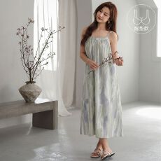 批发夏天云朵棉带胸垫吊带睡裙休闲少女甜美女士睡衣家居服