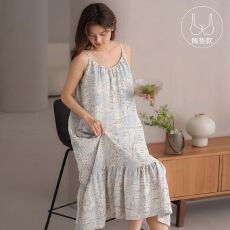 批发夏天云朵棉带胸垫吊带睡裙休闲少女甜美女士睡衣家居服