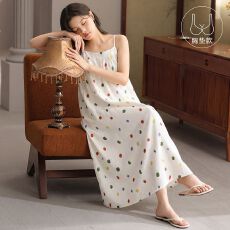 批发夏天云朵棉带胸垫吊带睡裙休闲少女甜美女士睡衣家居服