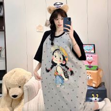批发2026年<b class='q'>新款</b>睡衣女仿棉拉架夏季薄款短袖可爱睡裙网红家居服