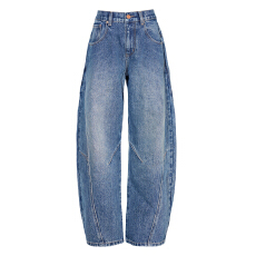 美式复古长裤秋冬新款男女同款宽松舒适休闲牛仔阔腿