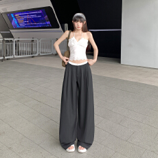 批发26ss | 2026美式休闲春夏新款西<b class='q'>裤</b>宽松舒适垂感百搭拖地显瘦阔<b class='q'>腿</b>