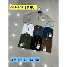 批发秋季新款长袖polo衫翻领T恤衫中青年男士<b class='q'>商务</b>休闲t恤