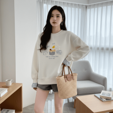 批发时尚甜美假两件卫衣女2025秋冬季新款<b class='q'>韩版</b>宽松显瘦小个子上衣外套