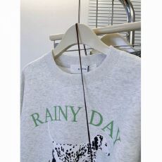 批发港味复古潮流圆领套头宽松卫衣<b class='q'>女</b>2025秋冬设计感小众卡通印花上衣