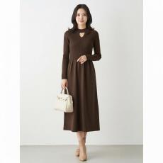 批发法式镂空设计感内搭打底长裙女2025秋冬季新款收腰显瘦针织连衣裙