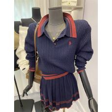 批发早<b class='q'>秋</b>香风针织开衫小个子套装洋气百褶衣裙短款两件