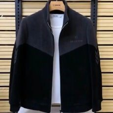 批发2025秋<b class='q'>冬</b>款男士高端拼色时尚外套立领拼接休闲加厚保暖大码上衣潮