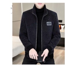 批发减龄设计款外套夹克男士毛呢外套大衣韩版呢子<b class='q'>冬</b>季加绒风衣男装潮