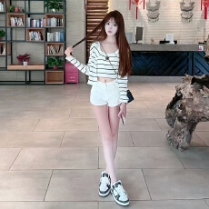 批发【两件套】法式小香风针织<b class='q'>条纹</b>开衫吊带背心两件套女秋季新款温柔