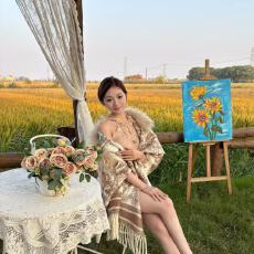 批发高级感流苏大毛领针织披肩女装秋冬法式气质<b class='q'>百搭</b><b class='q'>外套</b>上衣