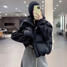 批发短款立领马甲女外穿2025冬季新款宽松小个子坎肩背心外套