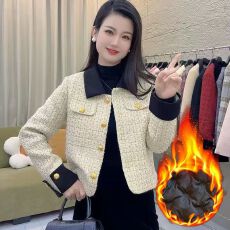 批发高级法式香风短款外套秋冬2025气质设计新款感外小个子上衣