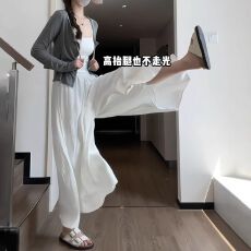 批发<b class='q'>大码</b>胖MM<b class='q'>裙裤</b>女夏款爆款白色春秋半身裙韩版高腰休闲阔腿裤裙
