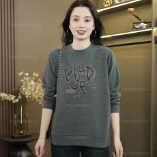 批发秋冬季新款<b class='q'>妈妈</b>装保暖德绒休闲卫衣女时尚减龄宽松显瘦遮肚<b class='q'>打底衫</b>