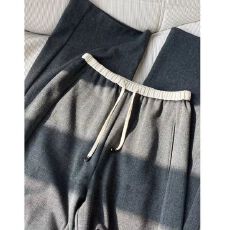 批发气质高级白边拼接设计感休闲裤女2024秋季时尚高腰<b class='q'>百搭</b>显瘦直筒裤