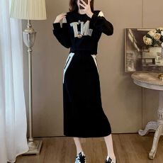 批发春<b class='q'>秋</b>搭配一整套时尚洋气高级感气质休闲运动卫衣半身裙两件套装女