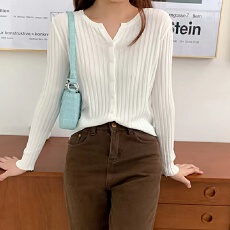 批发冰丝薄款空调防晒针织衫纯色羊毛外套女圆领<b class='q'>羊绒</b>打底衫外套