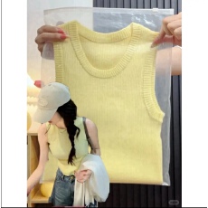 批发<b class='q'>欧美</b>风辣妹针织背心女薄荷绿显白修身无袖上衣夏季美式bm外穿吊带