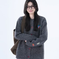 批发超好看灰色毛衣开衫女外贸新款春秋爆款打底衫内搭可外穿针织外套