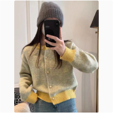 小香风针织开衫外套女早春新款外贸韩系温柔软糯高级感超好看毛衣