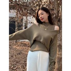 批发外贸设计感流苏露肩斗篷毛衣两件套女新款气质针织<b class='q'>背心</b>叠穿套装