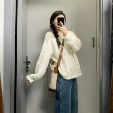 批发跨境<b class='q'>外贸</b>速卖通秋冬美拉德复古穿搭学院风减龄小众针织毛衣