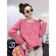 批发亚马逊韩系<b class='q'>不规则</b>小香风针织开衫女秋冬季软糯温柔风毛衣外套上衣