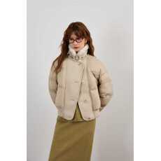 批发欧货女装<b class='q'>欧洲</b>站潮牌高端2024爆款皮毛一体羽绒服女时尚保暖加厚