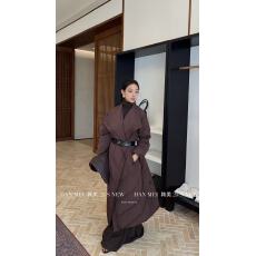 批发韩系复古简约风翻领<b class='q'>羽绒服</b>女2025新款冬季系带收腰<b class='q'>中长款</b>羽绒外套