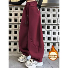 批发秋冬加绒长裤<b class='q'>男</b>女童宽松休闲运动裤