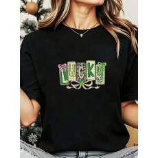 批发新款创意印花<b class='q'>短袖</b>女时尚百搭T恤上衣