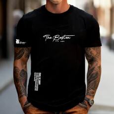 街头美式英文印花男夏季新款圆领T恤日常百搭上衣