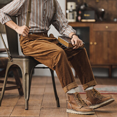 批发现有大货，可推广美式复古休闲灯芯绒男直筒<b class='q'>春</b>秋款秋冬款背带裤