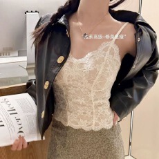 批发网红爆款美背性感雷丝吊带背心一体杯棉质舒适防走光百搭