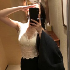 批发式<b class='q'>性感</b>纯欲蕾丝内衣无钢圈可外穿内搭带胸垫吊带背心美背文