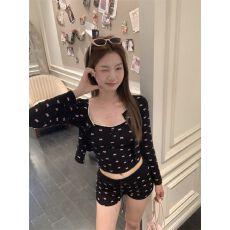 批发辣妹新款<b class='q'>三件套</b>纯欲<b class='q'>睡衣</b>外穿夏天女性感开衫吊带短裤家居服套装