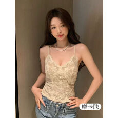 批发法式蕾丝吊带背心女秋冬西装内搭<b class='q'>文胸</b>一体带胸垫打底鱼骨胸衣上衣