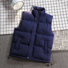 批发纯色2025秋冬季新款简约轻薄运动立领羽绒棉御寒加厚保暖潮流马甲